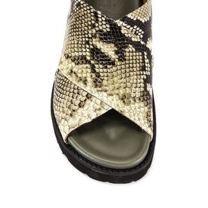 Ganni crossover sandals